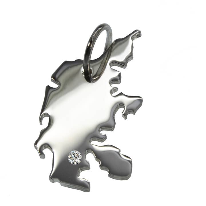 Denmark hanger met een diamant 0.015ct naar wens voor wholesale door S.W.w. Schmuckwaren GmbH