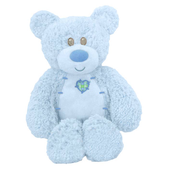 8" Sitting Tender Teddy Blue for wholesale by First & Main