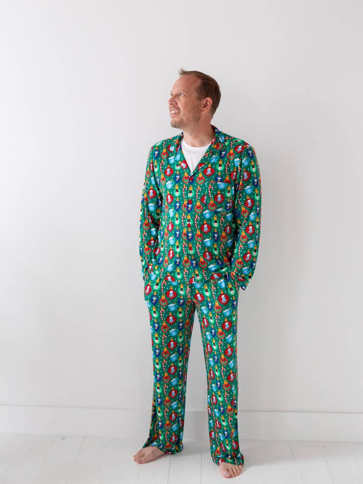 My First Christmas: Mens Bamboo Christmas PJs for wholesale by Rayns Tiny Stitches