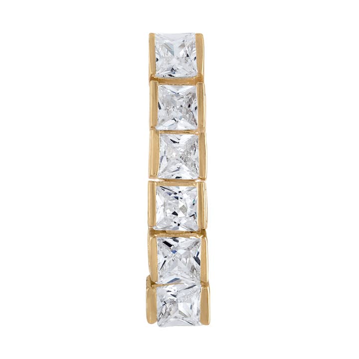 Anillo de ombligo en cascada de oro macizo de 14 quilates para venta al por mayor de Zahav Jewelry