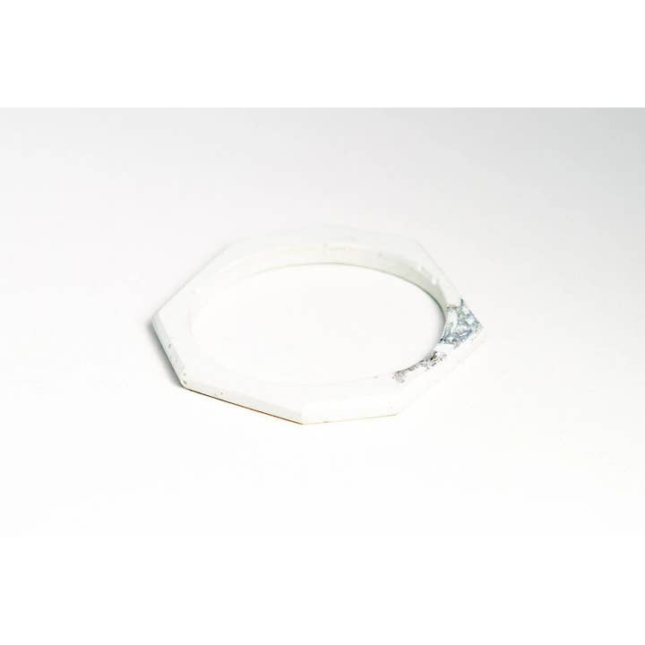 Concrete Fractured Bangle - Octagon for wholesale by dconstruct