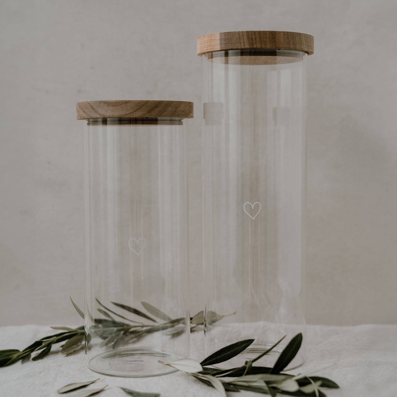 Eulenschnitt – Recipiente para armazenar alimentos por atacado – Pote de armazenamento com coração 25 cm (PU = 4 unidades)2