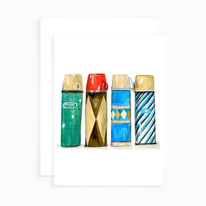 Thermos Note Card - Greeting Card for wholesale by Teresa Sheeley Studios