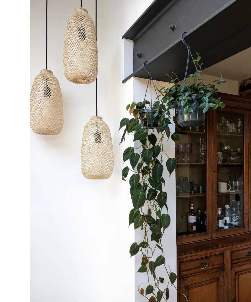 Lanna Passa – Candeeiro/lâmpada suspensa por atacado – Luminária pendente clássica Lanna Passa em bambu com design de armadilha de pesca tailandesa5