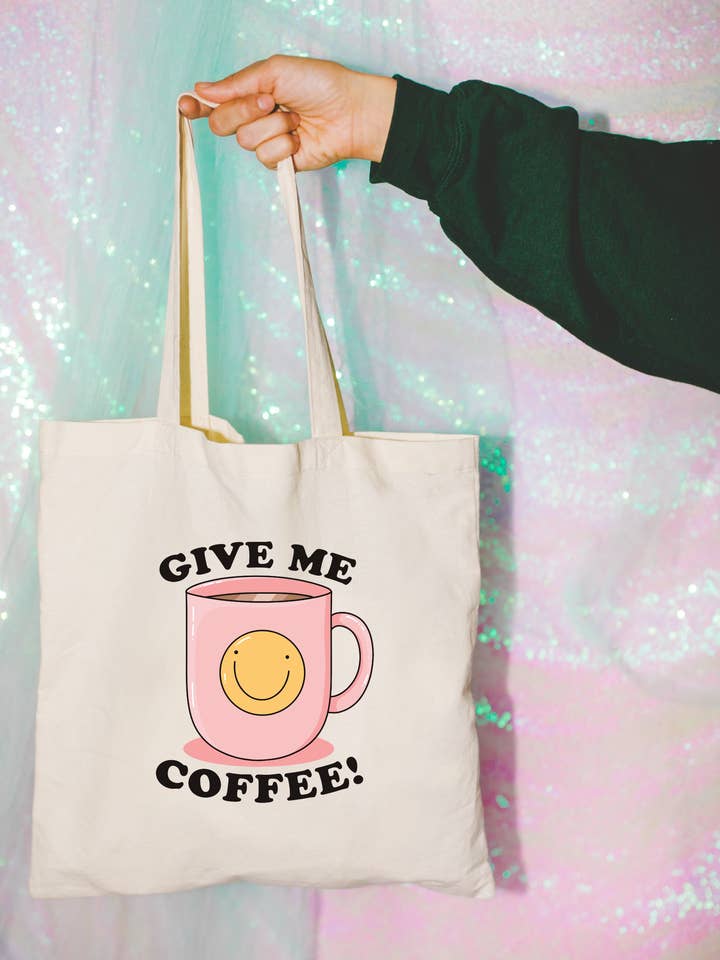 sac fourre-tout Give Me Coffee
pour la vente par Seven hearts shop