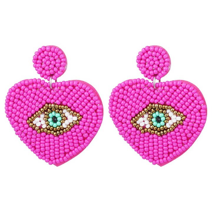 Orecchini con perline con occhio per la vendita all'ingrosso da parte di SHINE BUY