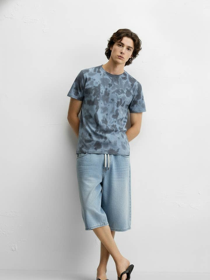 Men's Tie Dye Printed T-Shirts for wholesale by Hawk's Bay