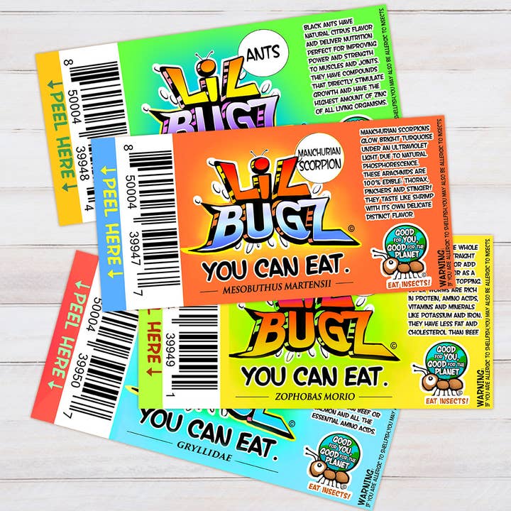 EntoLife Edible Insects - Crickets, Ants & Scorpions! - Vente Présentoir de commerçant - Nourriture et boissons - PETITS BUGS QUE VOUS POUVEZ MANGER EN PLEIN ÉCRAN