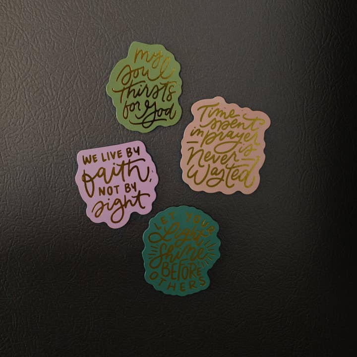 The Daily Grace Co - Wholesale Magnet - Walk by Faith Magnet Collection