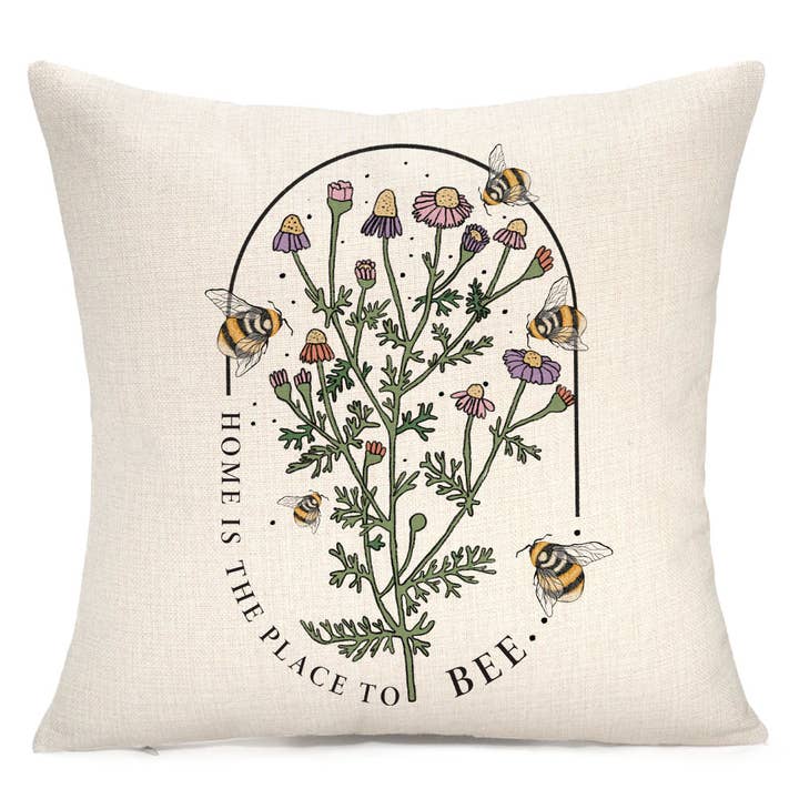 Coussin Home is the Place to Bee pour la vente par This Joyful Home