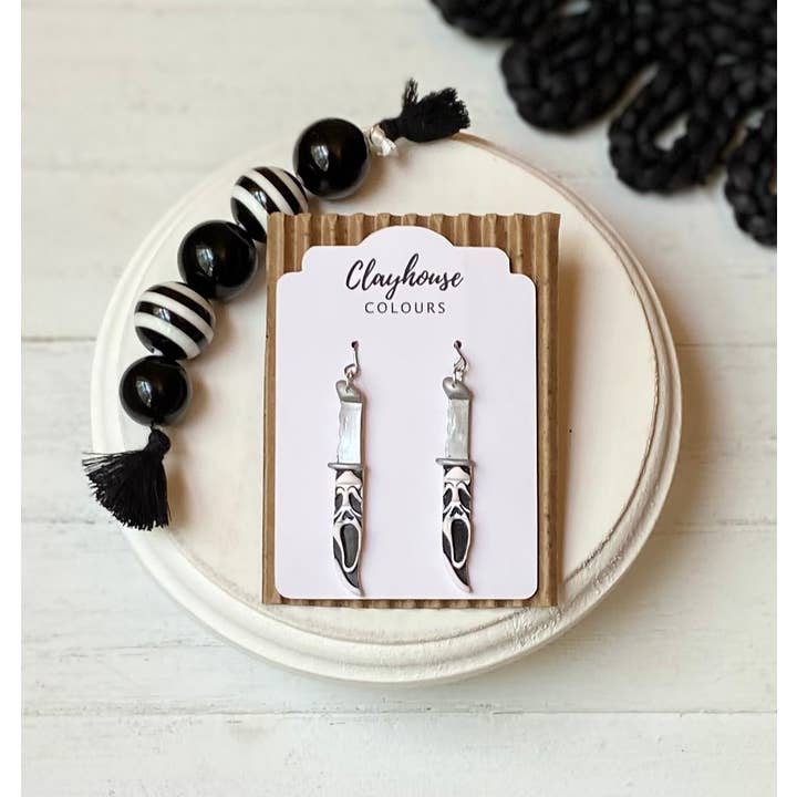 Clayhouse Colours - Wholesale Dangle Earrings - Scary Season Clay Earrings | Halloween Earrings2