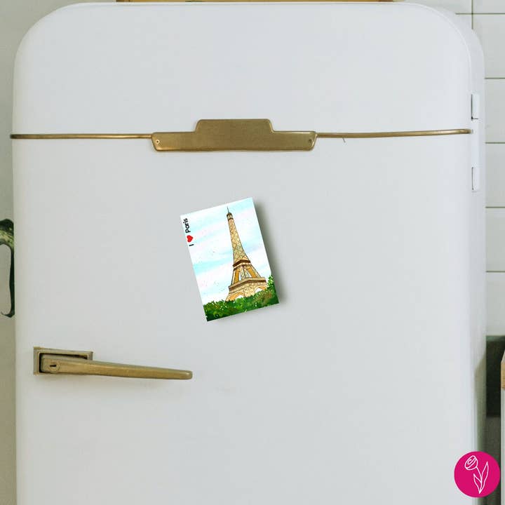 Christina Jenne Art and Design - Vendita all'ingrosso Calamite - Magnete da frigorifero Torre Eiffel Parigi - Souvenir di viaggio