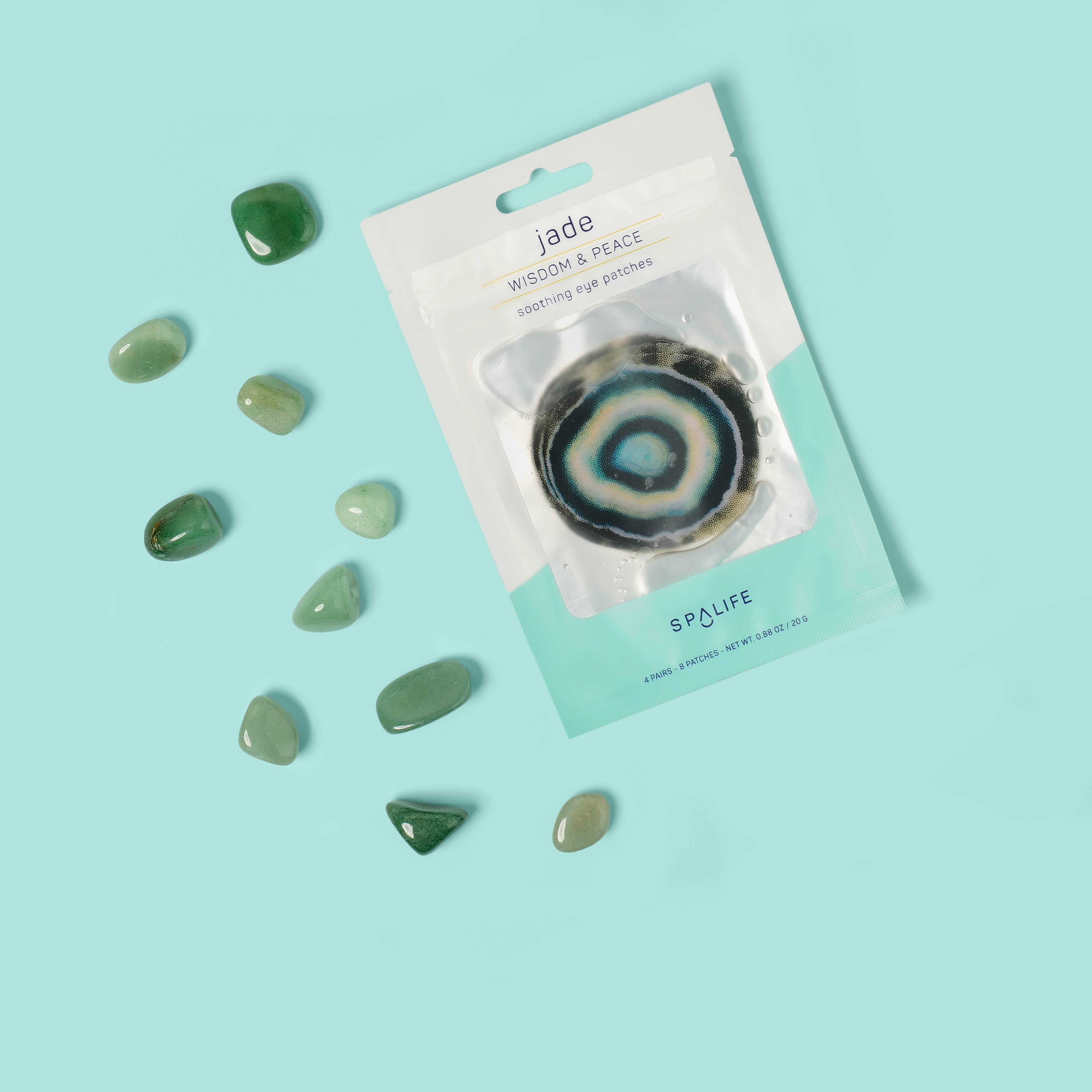 My Spa Life - Wholesale Eye Treatment Mask - Soothing Eye Patches - 4 Pairs - Jade Inspired2