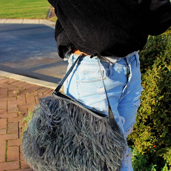KOLUNTU - Wholesale Tote Bag - Women's - Shayleen Ostrich Feather TOTE4