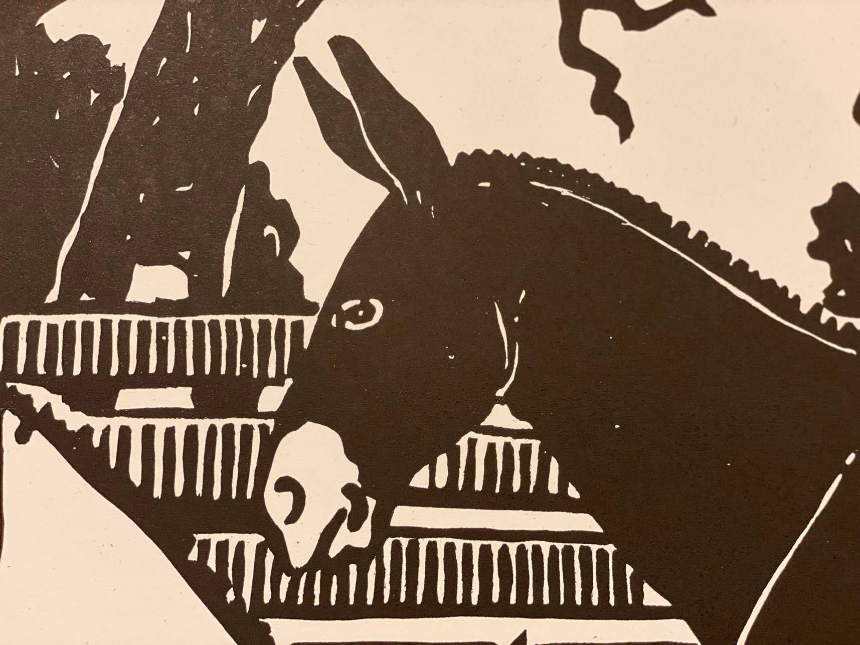 Hatch Show Print - Wholesale Art Print - Barnyard Mule Print2