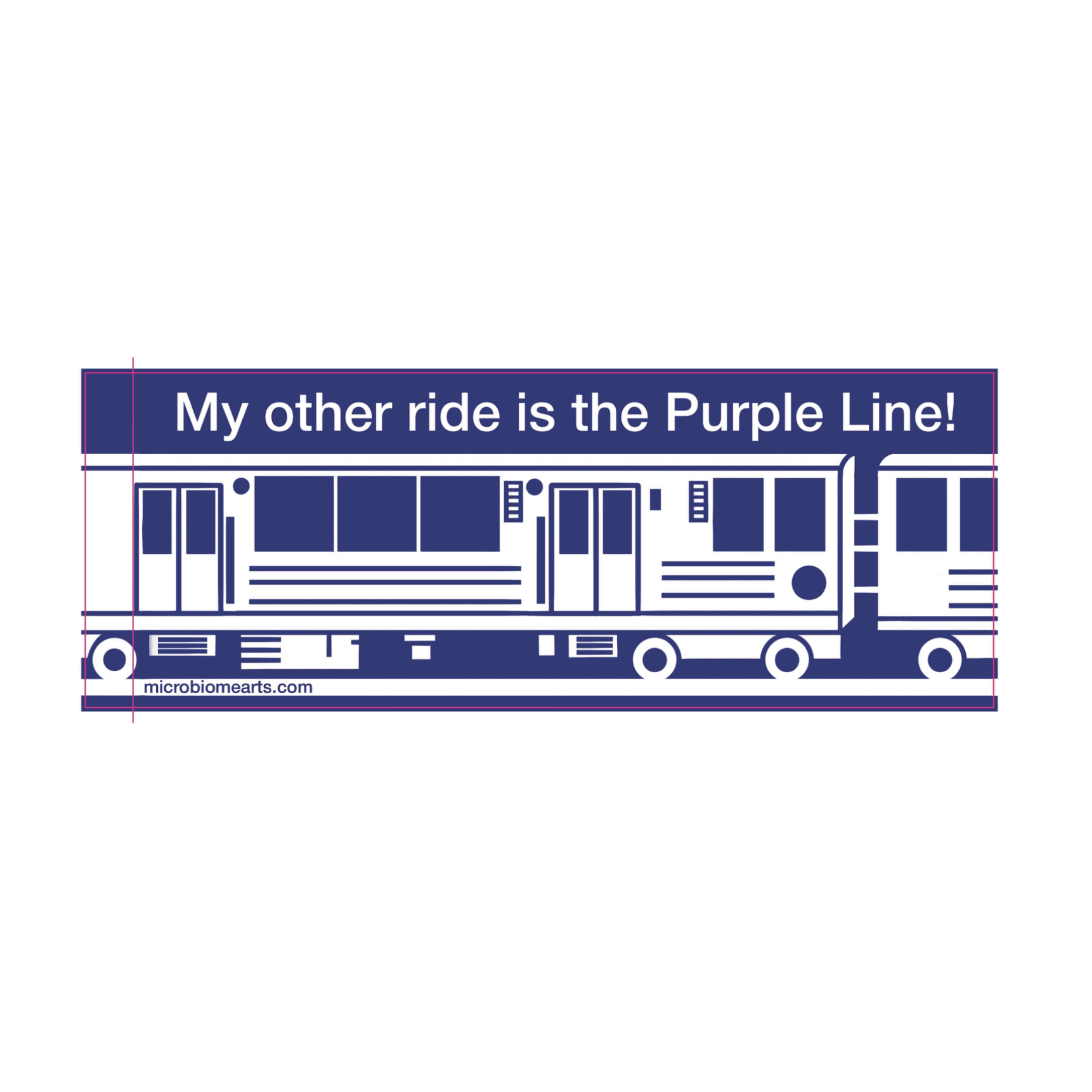 Microbiome Arts - Wholesale Phone & Laptop Stickers - My Other Ride Is The L! Chicago Train Bumper Sticker 11