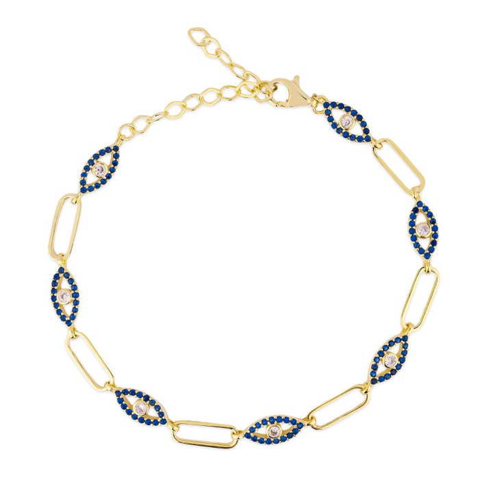 Dunkelblaues Auge Design Armband für den Großhandel von Glamie Jewelry