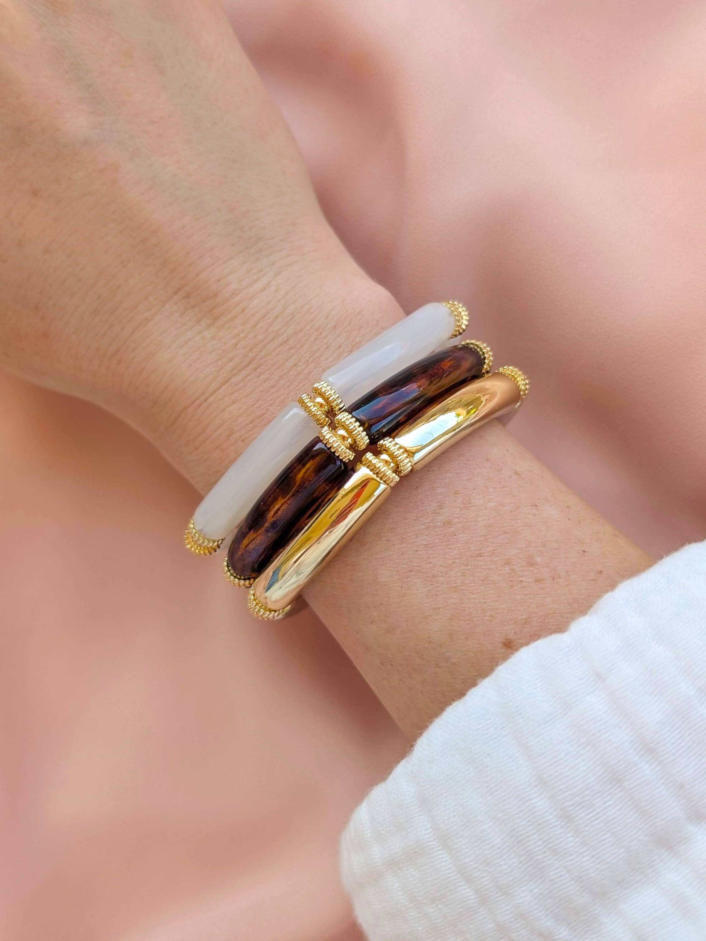 L'Atelier d'Artémis - Venta al por mayor Pulsera de cuentas - Pulsera elástica SALMA14