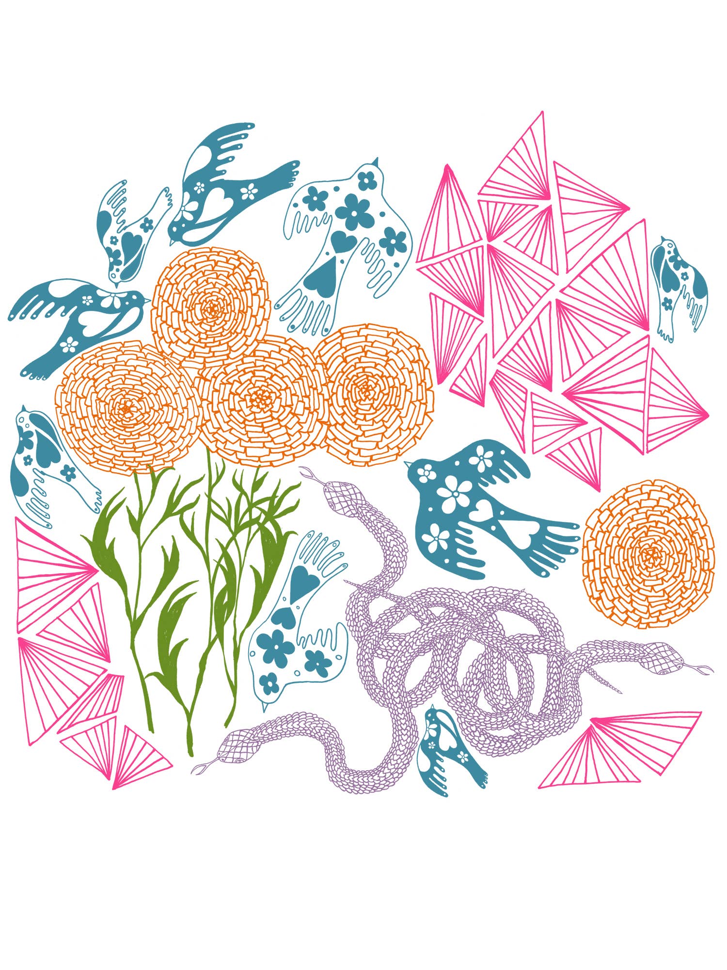 Supermaggie @ Faire - Wholesale T-Shirt (Graphic) - Women's - Secret Garden Pia Tri Blend Pullover6