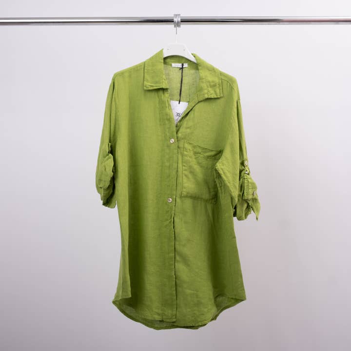 Cecile Wang - Wholesale Button Down Shirt - Women's - Linen shirt 159100478