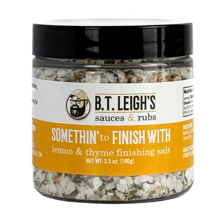 Något att avsluta med - Timjan & Citron Avslutningssalt för wholesale av B.T. Leigh's Sauces & Rubs