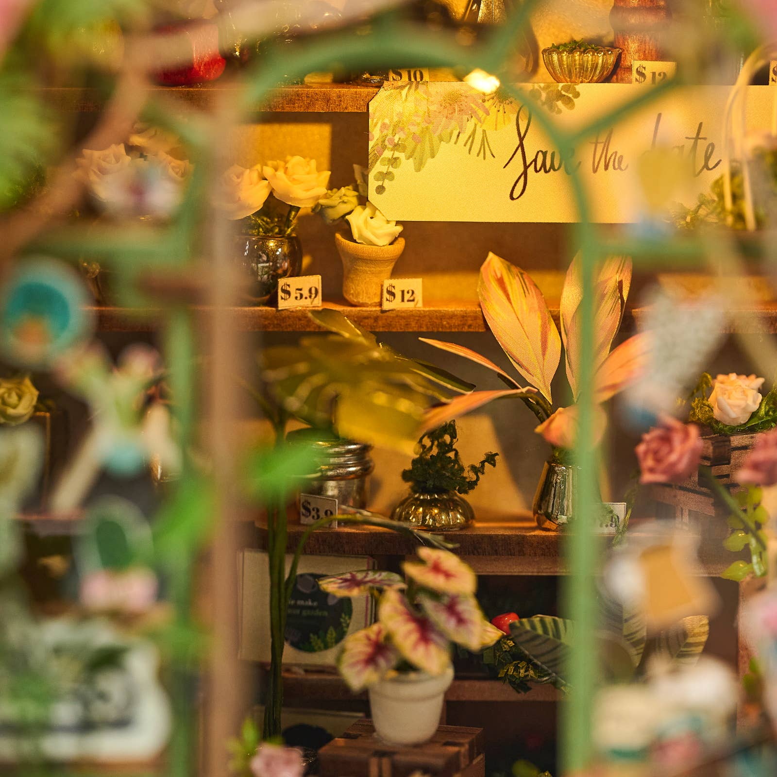 Hands Craft - Wholesale Puzzle - Kids - DIY Book Nook Kit: Flower Shop7