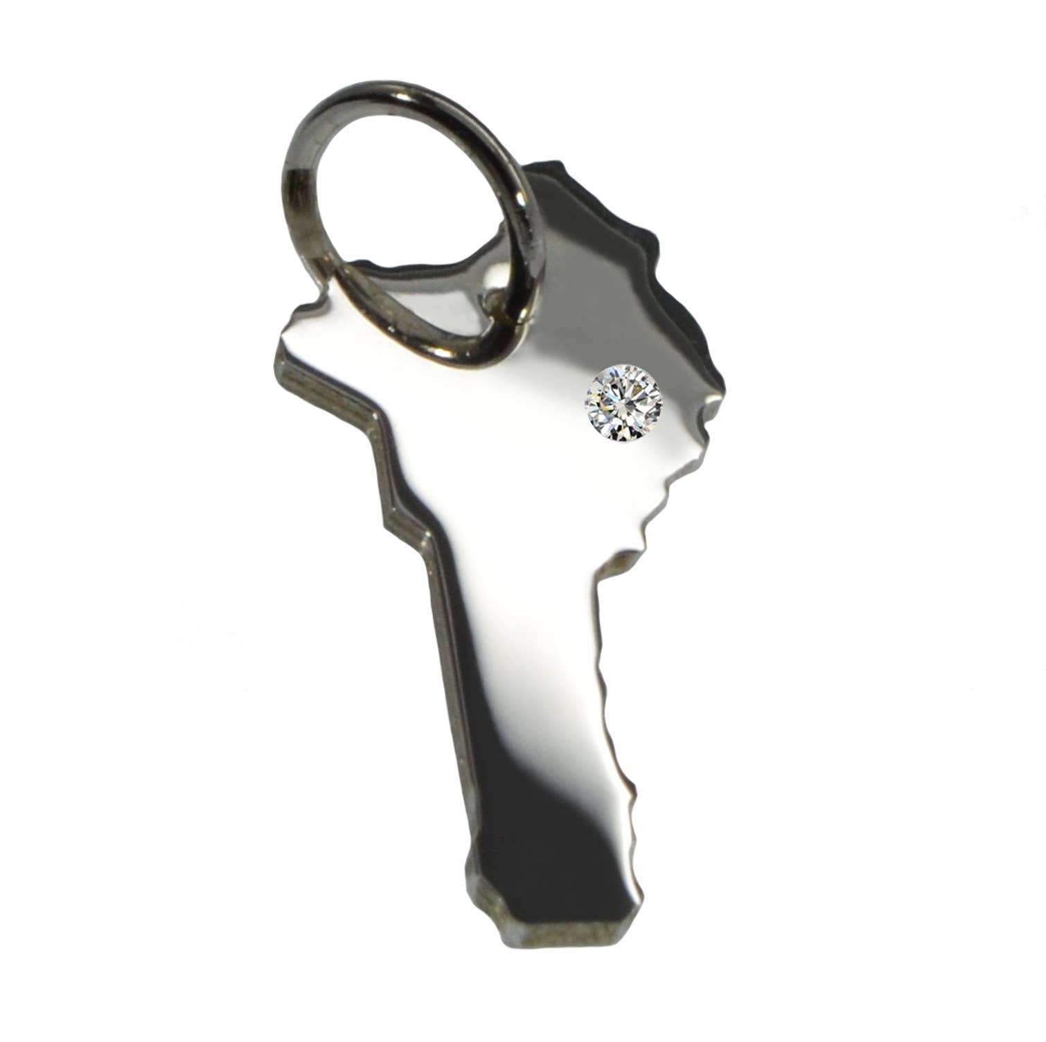 S.W.w. Schmuckwaren GmbH - Wholesale Individual Charm/Pendant - Benin pendant with a 0.015ct diamond in your desired location0