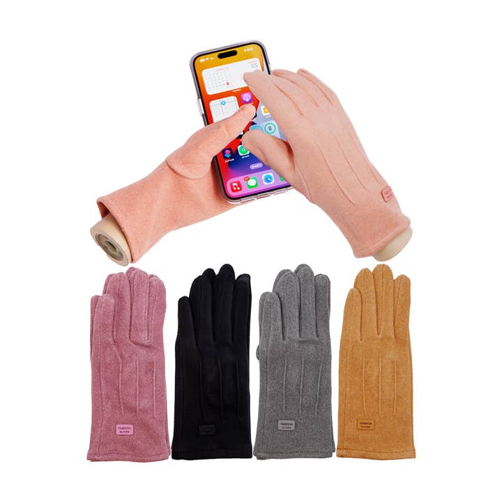 Cap Zone - Wholesale Gloves - Women's - Women's Faux Wool Touchscreen Winter Gloves