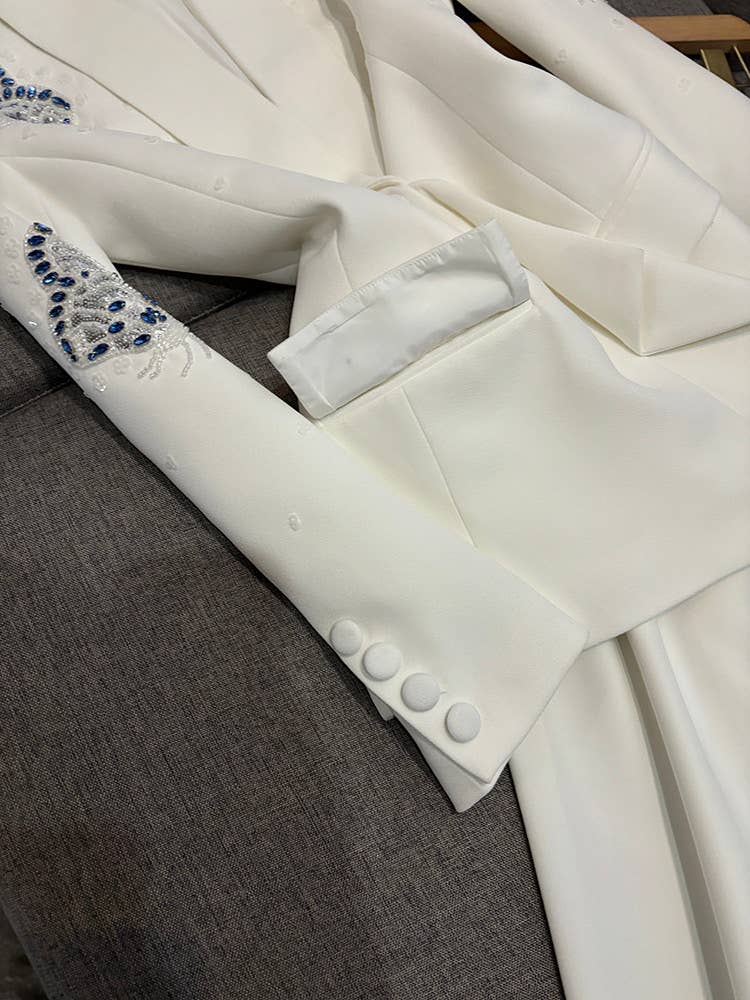 Negro Conjunto de traje de diamante con mariposa 3D hecha a mano SY402 de venta al por mayor en Faire12