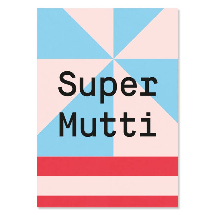 Biglietto di auguri super mutti per la vendita all'ingrosso da parte di Kleine Prints