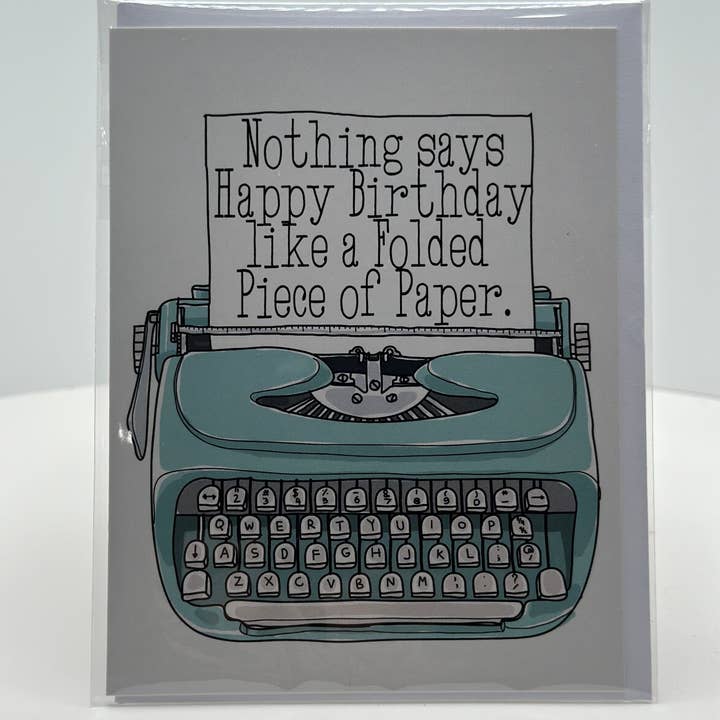 Nothing says Happy Birthday Greeting Card for wholesale by Crooked Halo