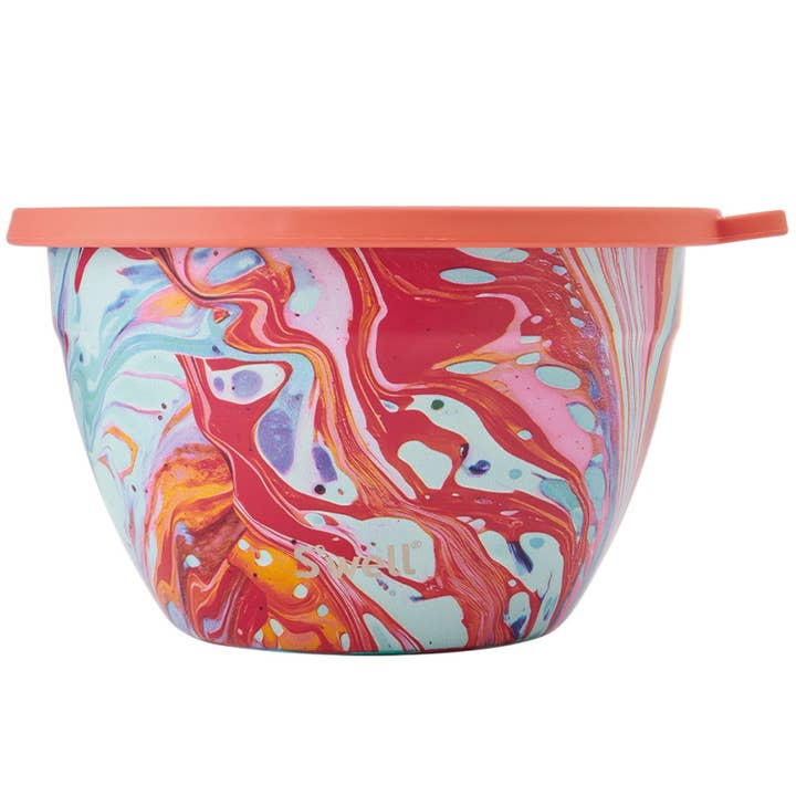 64oz Marble Swirl Salad Bowl Kit for wholesale by S'well