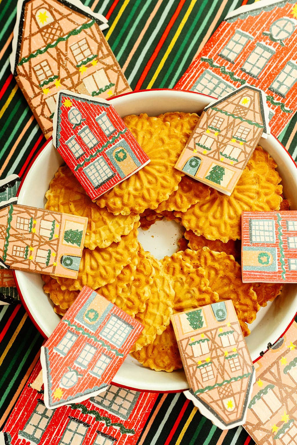 Isatopia – Engroshandel Brevpapir/sæt med noteskort – Pink Cottage Mini Kort - æske med 62