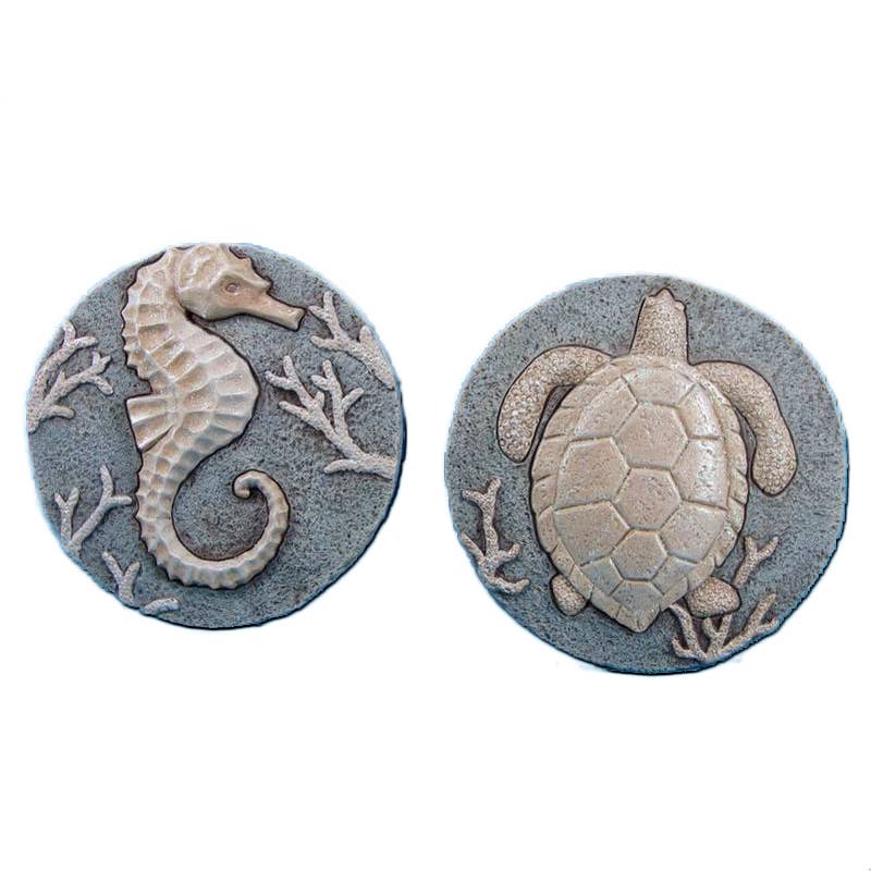 CB Home Collection - Wholesale Stepping Stone - Sea Life Stepping Stones - 10" -  2 Assorted - Garden Decor0