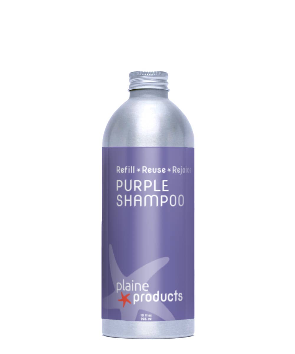Plaine Products - Wholesale Hair Shampoo - Purple Shampoo 10 oz (pump not included) Reusable packaging