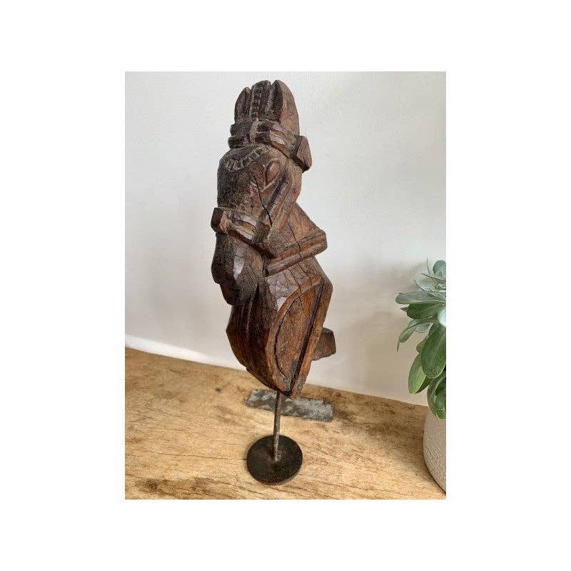 Paloma Black (Casa Natura Design, S.L.) – Estatueta decorativa por atacado – Peças arquitetónicas originais de madeira de teca antiga da Índia4