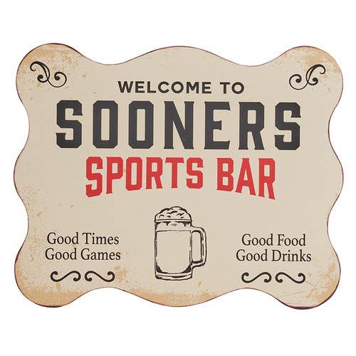 Sooner Bar Sign for wholesale by 47th & Main (Creative Brands)