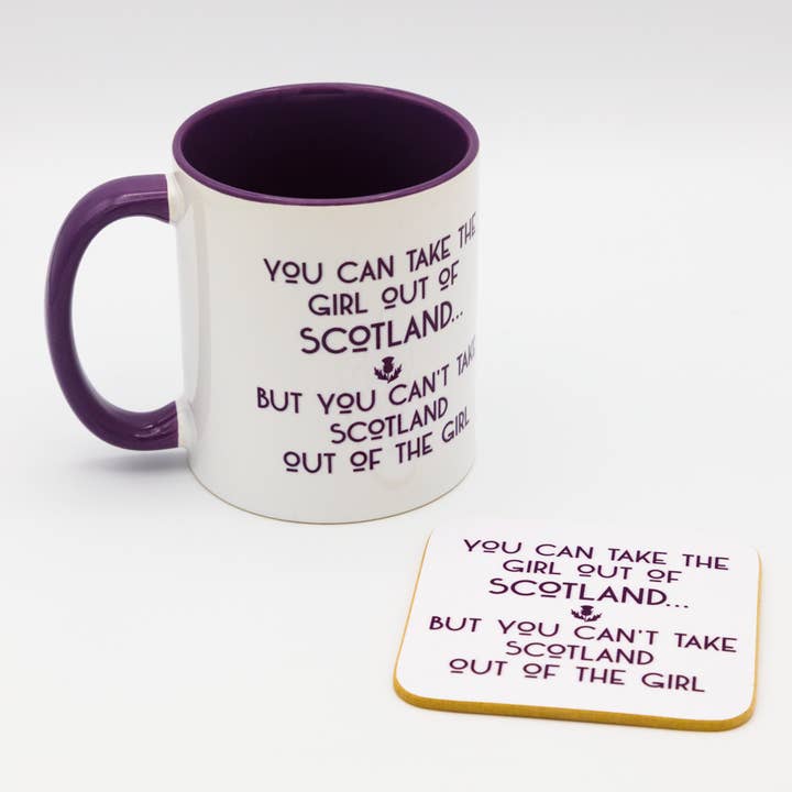 Spindrift Designs - Wholesale Coffee Mug - You Can Take The Girl Out of Scotland... Ceramic Mug2