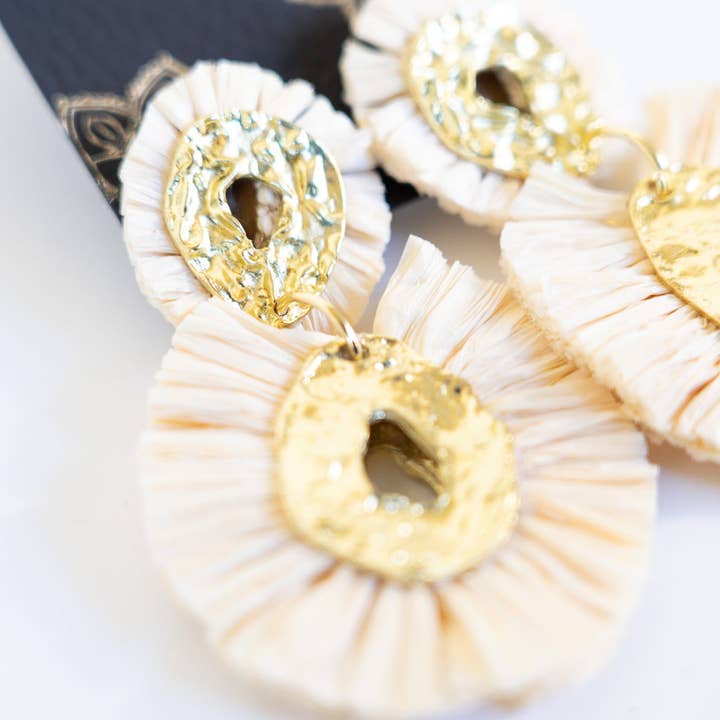 Bali Queen - Wholesale Dangle Earrings - Ra Ra Rattan Earring2