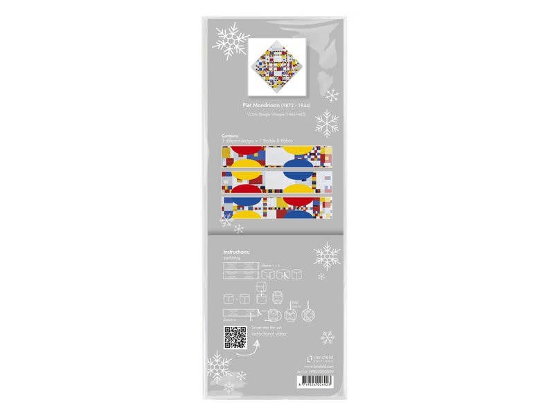 MUSEUM WEBSHOP – Engroshandel DIY-hobbysæt – DIY julekugle med motiv af Mondriaan2