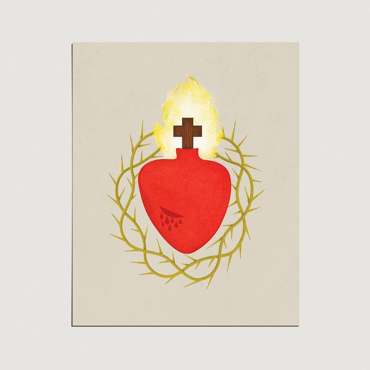 Providential Co. - Wholesale Art Print - Prints: Holy Family Hearts