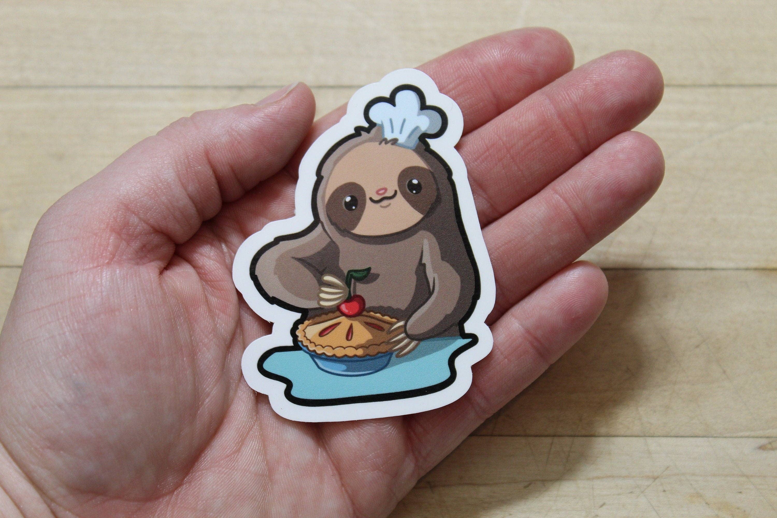Mega Kawaii Cuties – Adesivo por atacado – Autocolante Sloth- Baker5