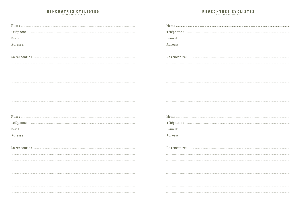 AVENTURA ÉDITIONS - Venta al por mayor Diario/agenda - Diario de viajes en bicicleta8