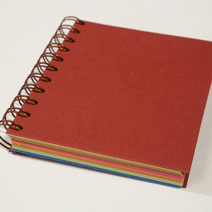 Maki Nature - Wholesale Notepad - Spiral notebook 11.5x13.5 cm, multicolored sheets10