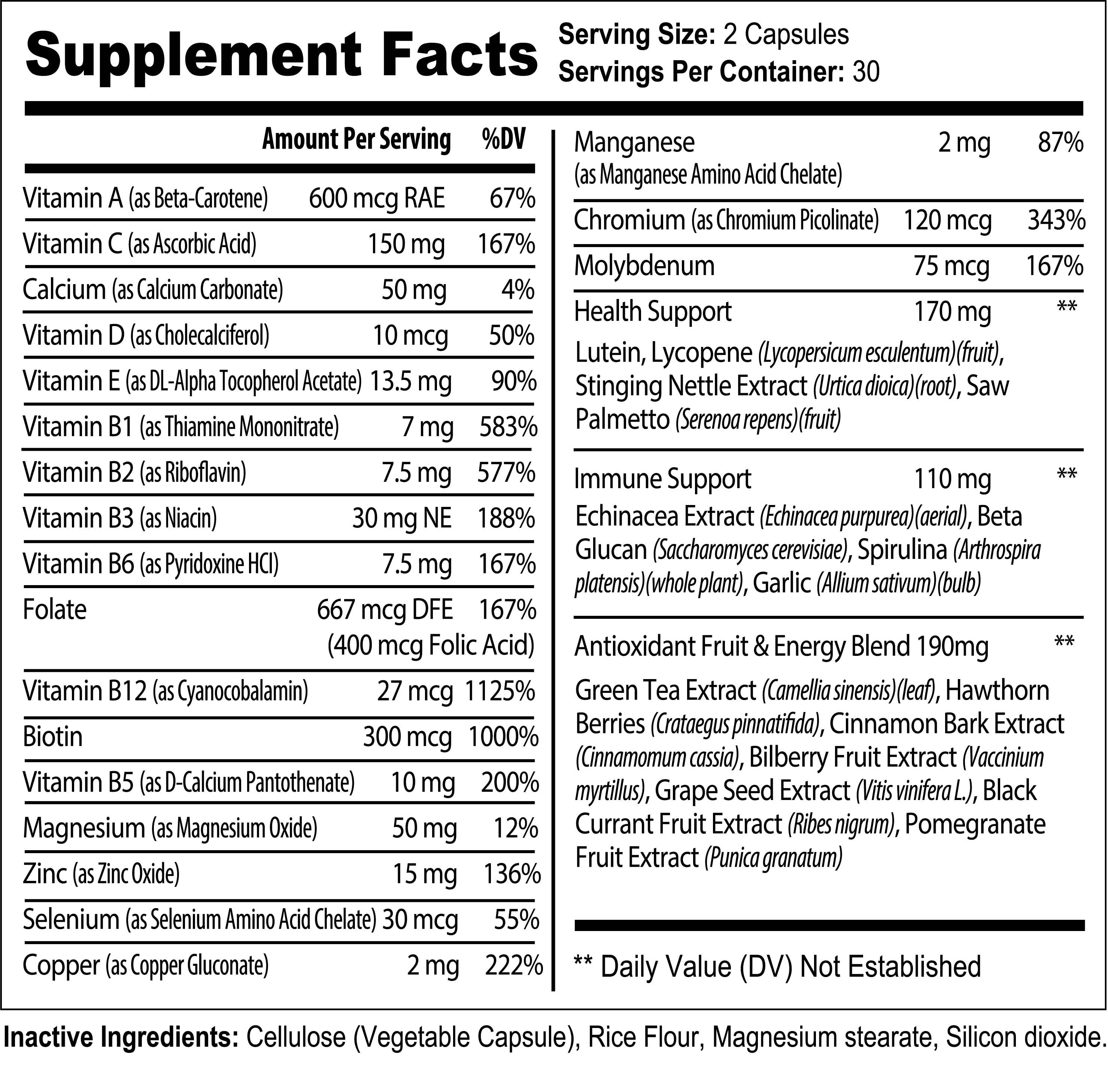 Nutra Moment - Wholesale Oral Supplement/Vitamin - Complete Multivitamins For Men3