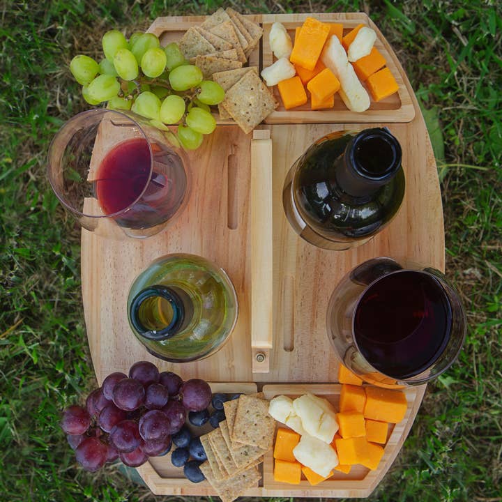 Sequel Giftables - Wholesale Beer/Wine Caddy - Outdoor Wine Table Charcuterie Tray Wine Caddy 1