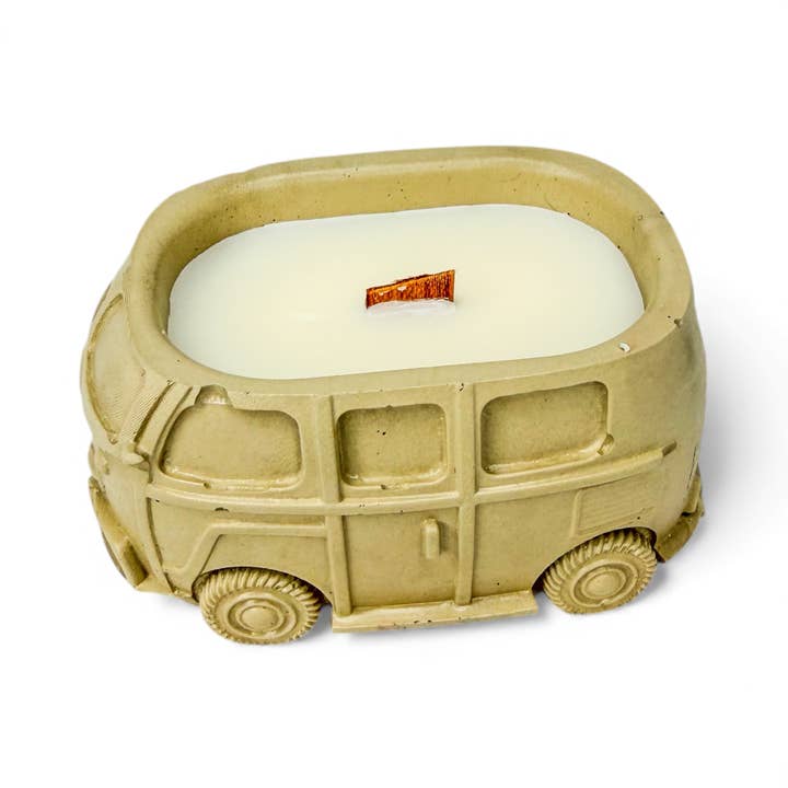 Little KT Company - Wholesale Jar/Filled Candle - Retro Van Candle | Wood Wick2