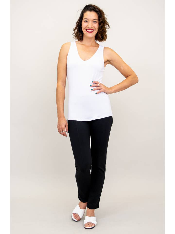 Blue Sky Clothing Co LLC - Wholesale Tank Top - Women's - Reanna Tank, Snow White, Bamboo4