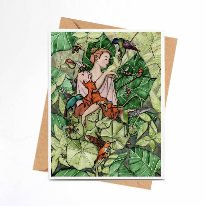 "Bloom" Handmade Notecard for wholesale by PinkPolish Design