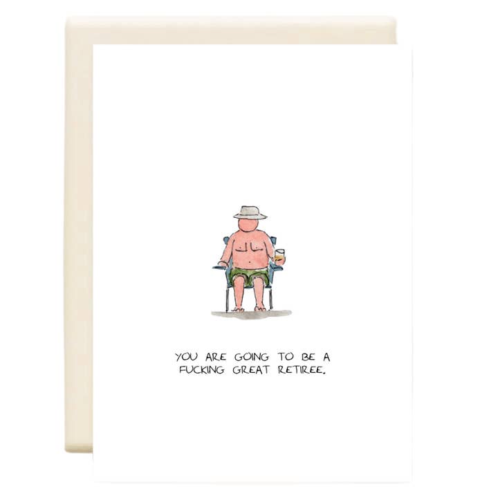 Vie de retraite | Carte de vœux quotidienne pour la vente par Inkwell Cards